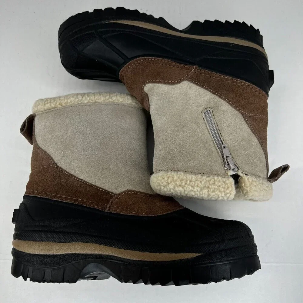 Magellan Womens FWMFFS4007 Suede Leather Duck Pac Warm Thinsulate Size 7 Boots